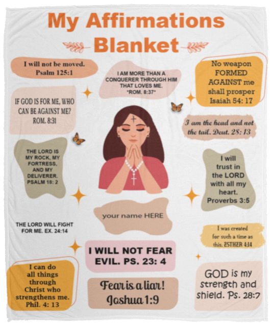 My Affirmations (Personalized) [Cozy Plush Fleece Blanket]