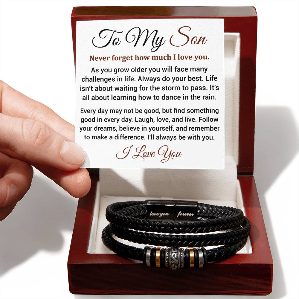 To My Son [Never Forget How Much I Love You] Bracelet